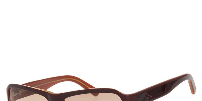 Dámske hnedé slnečné okuliare s hnedými sklami Calvin Klein