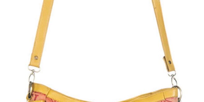 Dámska žltá kabelka s potlačou Marsanpiel