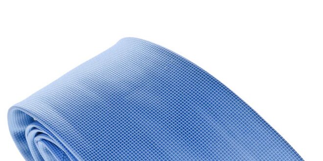 Pánska jemne kockovaná modrá kravata Marsanpiel
