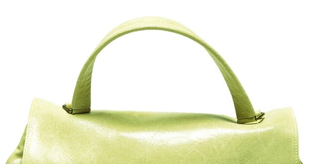 Dámska zelená kabelka s prackami a cvokmi Carla Ferreri