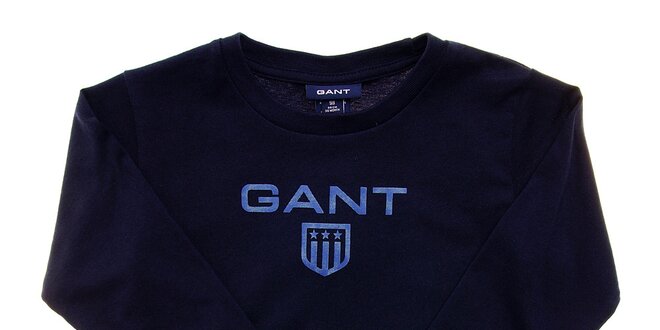 Detské tmavo modré tričko Gant s potlačou