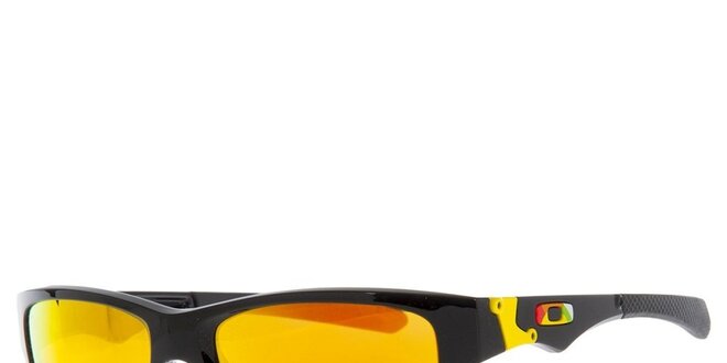 Čierne slnečné okuliare so žltými sklami Oakley