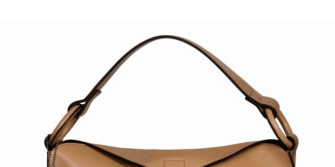 Dámska béžová obdĺžniková kabelka POON Bags