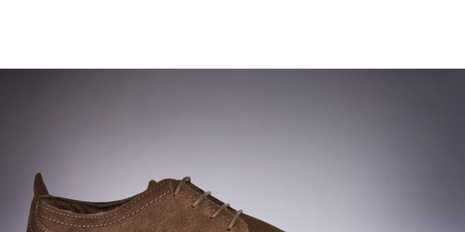 Pánske hnedé semišové topánky Roamers