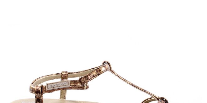 Dámske zlaté sandále DKNY Active