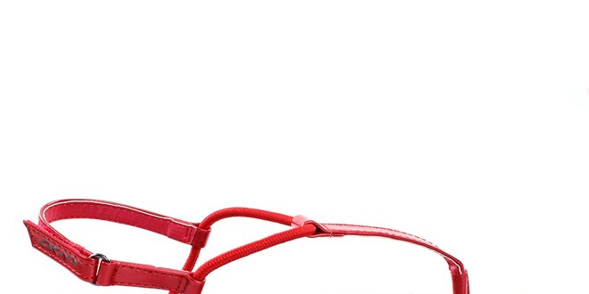 Dámske červené žabky s remienkom okolo členka DKNY Active