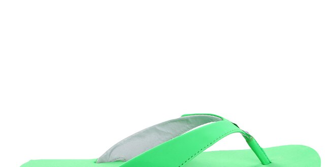 Dámske neonovo zelené žabky DKNY Active
