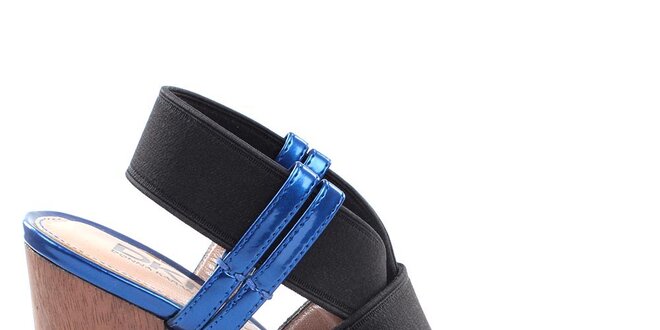 Dámske modro-čierne sandálky DKNY