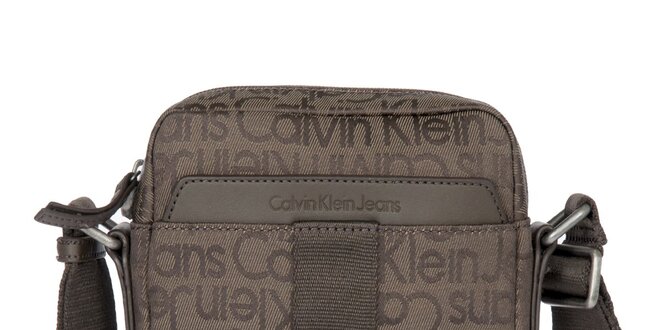 Pánska hnedá látková taška cez rameno Calvin Klein Jeans