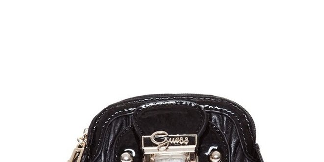 Dámska čierna lakovaná peňaženka Guess