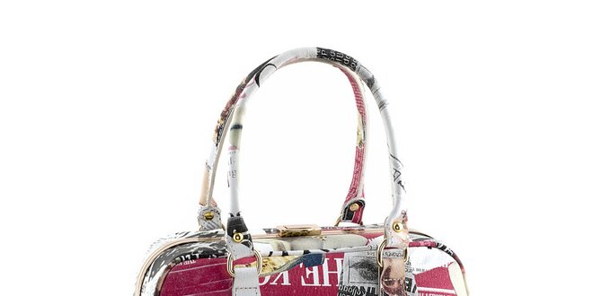 Dámska kufríková kabelka s farebnou potlačou Valentina Italy