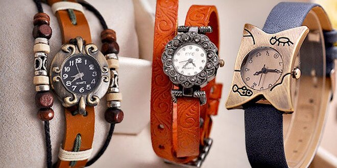 Nové modely dámskych retro hodiniek
