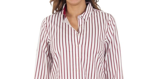 Dámska pruhovaná košeľa s dlhým rukávom Tommy Hilfiger
