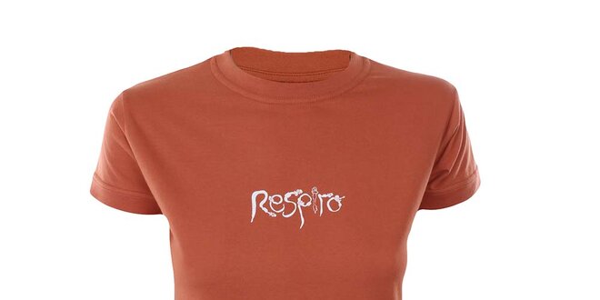 Dámske oranžové tričko s krátkym rukávom Respiro