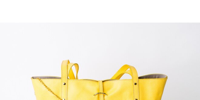 Dámska kanárikovo žltá taška s peňaženkou Pelleteria