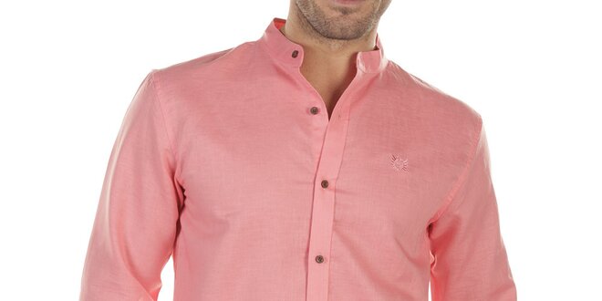 Pánska ružová košeľa s dlhým rukávom Bendorff