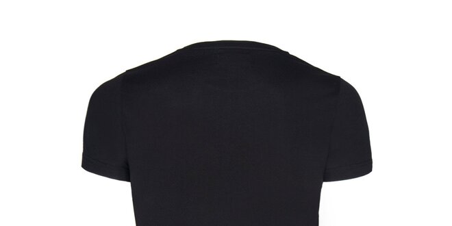 Pánske čierne tričko s nápisom Giorgio di Mare
