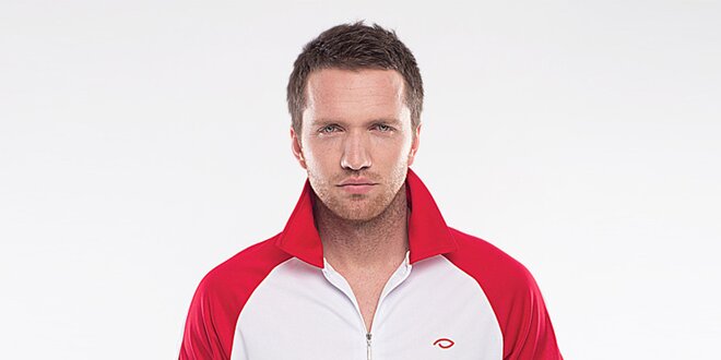 Pánske bielo-červené športové tričko Blažek