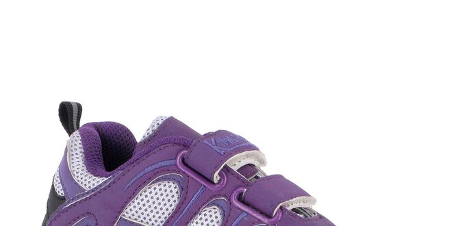 Dámske fialové tenisky na suchý zips Kimberfeel