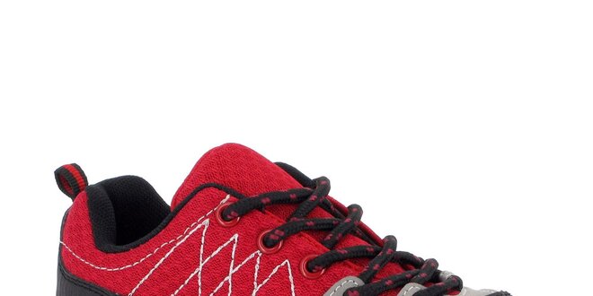 Dámske červené topánky s prešívaním Kimberfeel