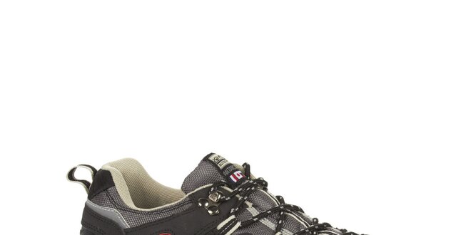 Unisex čierne nízke outdoorové topánky Kimberfeel