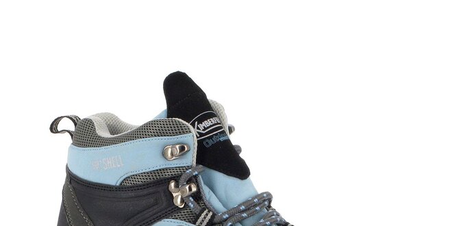 Dámske modro-šedé trekové topánky Kimberfeel