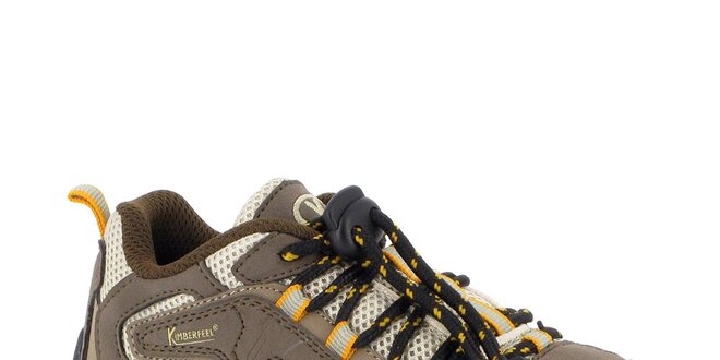 Dámske hnedo-béžové trekové topánky Kimberfeel