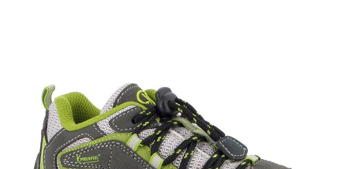 Dámske trekové topánky so zelenými prvkami Kimberfeel