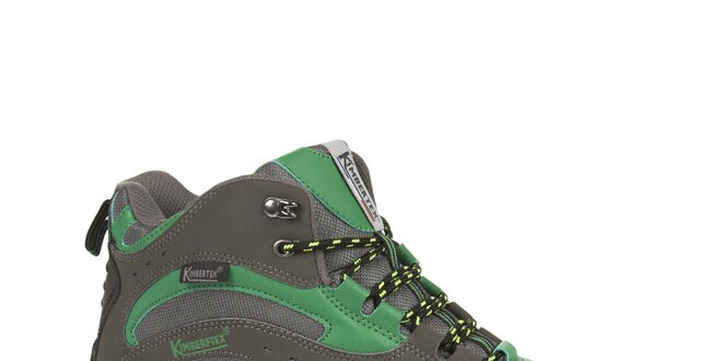 Pánske zelené trekové topánky s membránou Kimberfeel