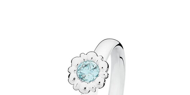 Dámsky prsteň s azúrovou kvetinou Spinning