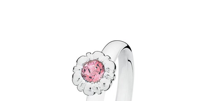 Dámsky prsteň s ružovou kvetinou Spinning