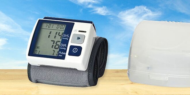 Digitálny tlakomer na zápästie vrátane batérií s poštovným v cene