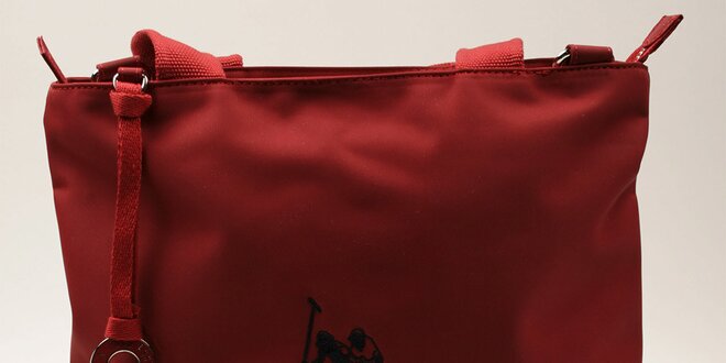 Dámska obdĺžniková červená kabelka U.S. Polo
