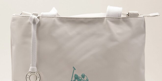Dámska obdĺžniková biela kabelka U.S. Polo