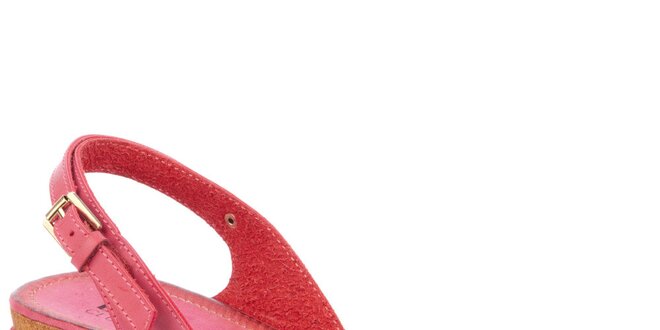 Dámske ružové nízke sandále Betsy