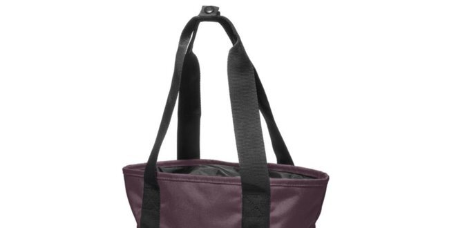 Dámska tmavo fialová taška Eastpak s čiernymi detailmi