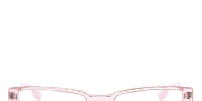 Dámske ružovo-biele okuliarové obrúčky Emporio Armani