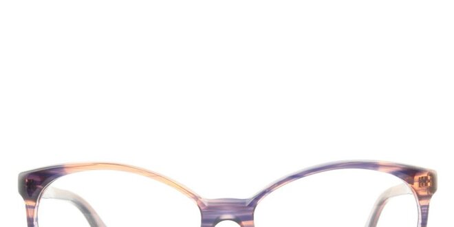Dámske oválne farebne žíhané okuliarové stranice Emporio Armani