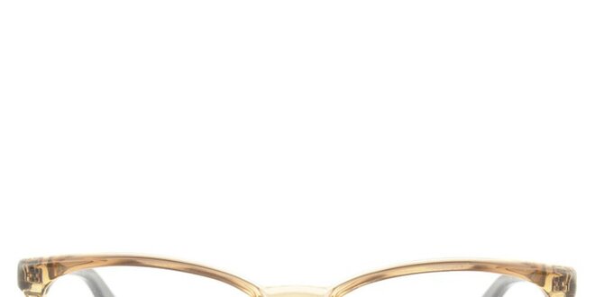 Dámske hnedé transparentné okuliarové obrúčky Emporio Armani
