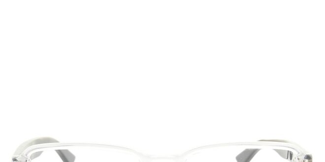 Transparentné okuliarové obrúčky s čiernymi stranicami Emporio Armani