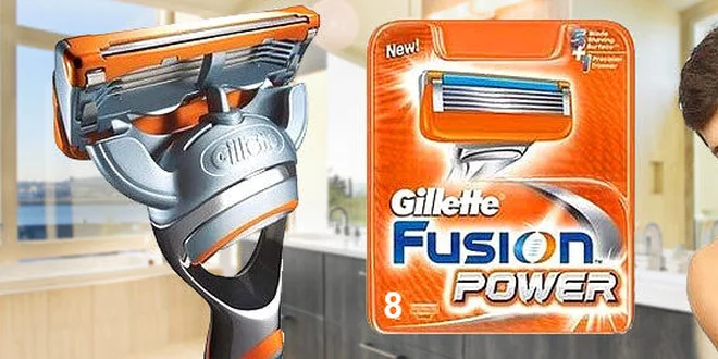 Gillette Fusion Power náhradné hlavice 8 ks