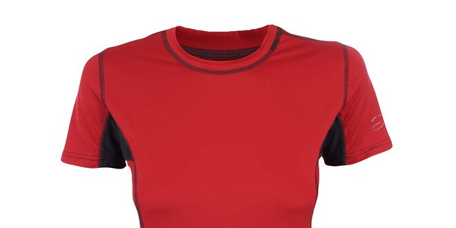 Dámske červeno-čierne funkčné tričko Hannah