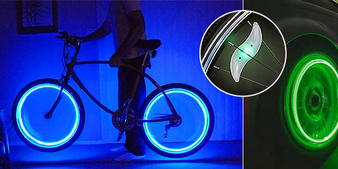 Štýlové LED svetielka na bicykel