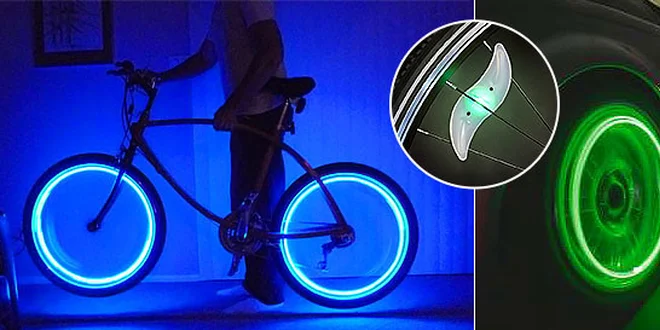 Štýlové LED svetielka na bicykel