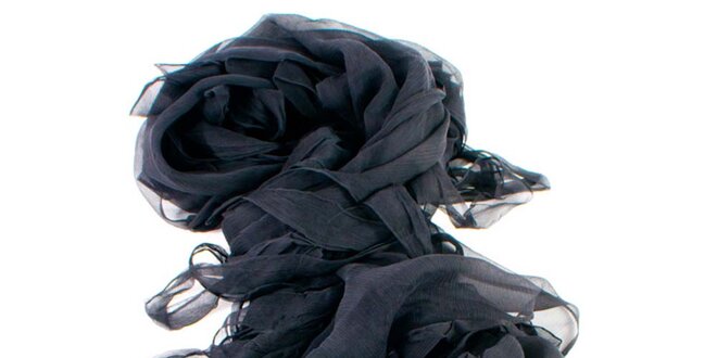 Dámska čierna hodvábna šatka Gianfranco Ferré