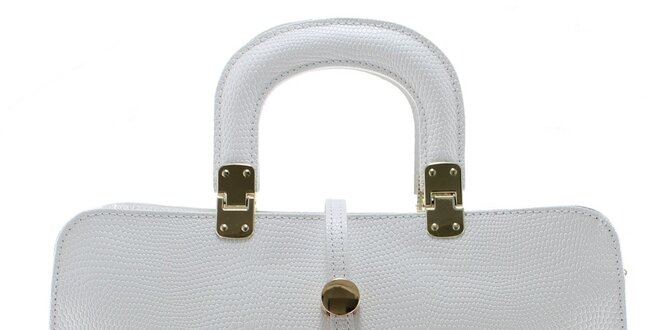 Dámska biela vzorovaná kabelka Florence Bags