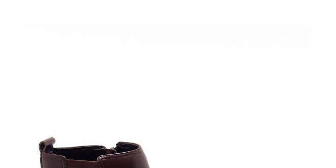Pánske kávovo hnedé kotníkové topánky Steve Madden