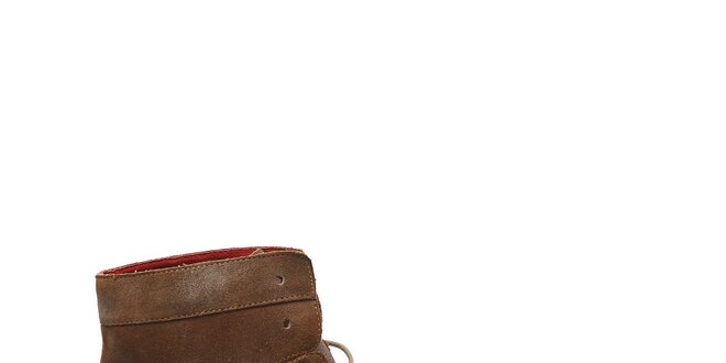 Pánske svetlo hnedé kotníkové topánky Steve Madden