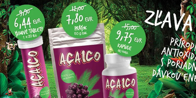 Najsilnejší prírodný antioxidant AÇAICO
