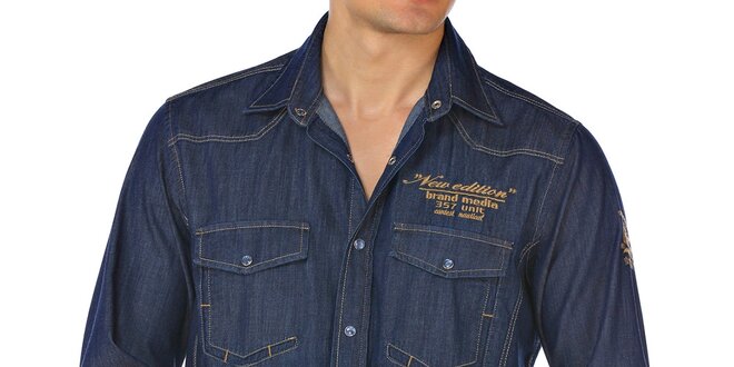 Pánska džínsová košeľa M. Conte